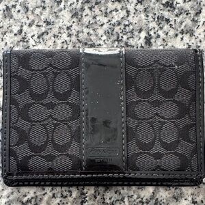 Coach Black Signature Wallet